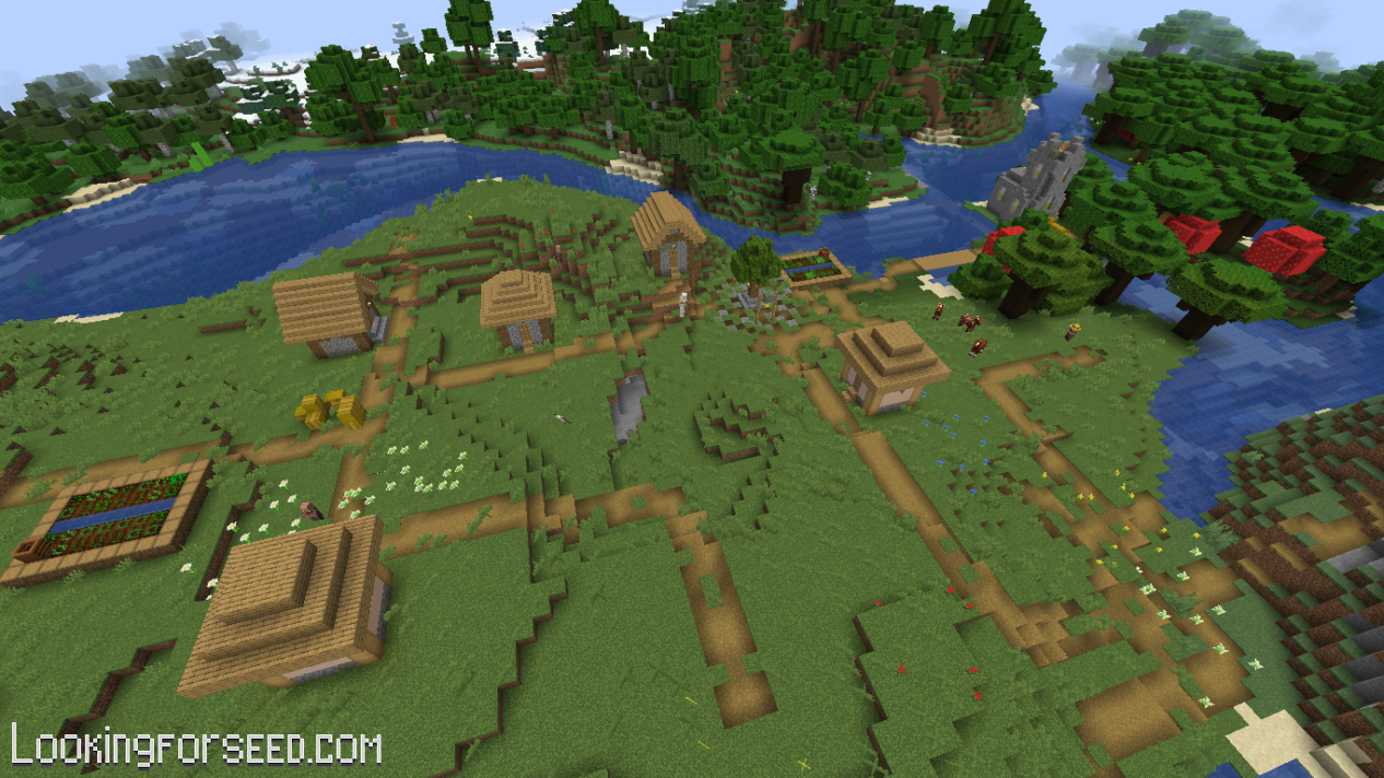 Village near Roofed Forest