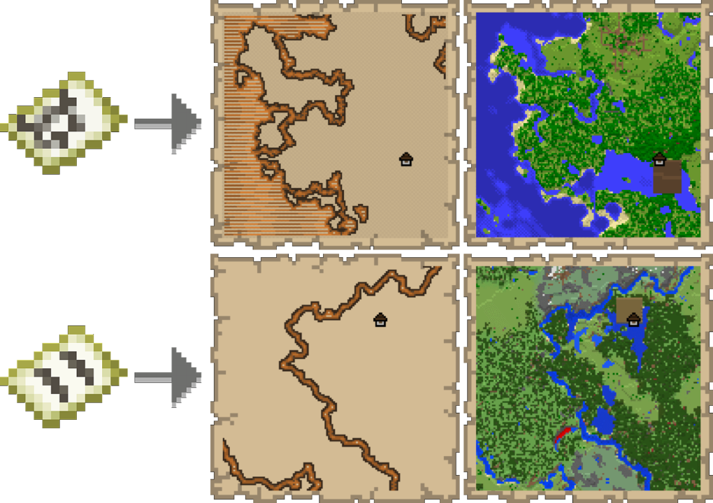 Type of Maps in Minecraft Java and Bedrock - Lookingforseed.com