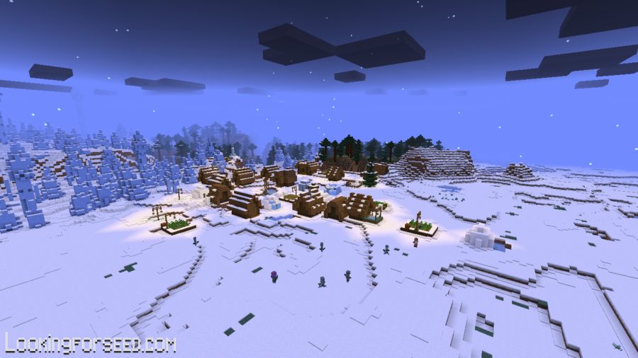 Snow Village near Ice Spikes