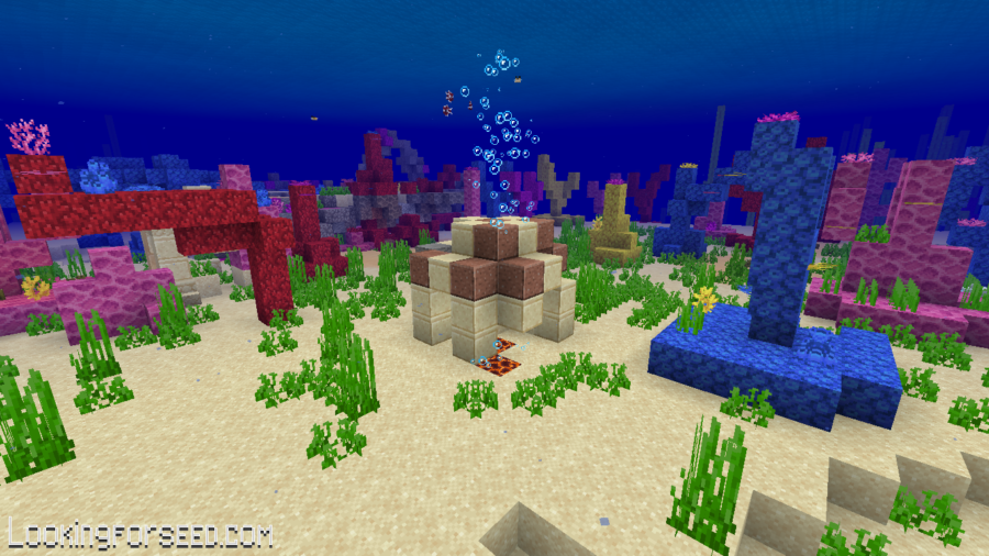 Ocean Ruin surrounded by Coral Reefs