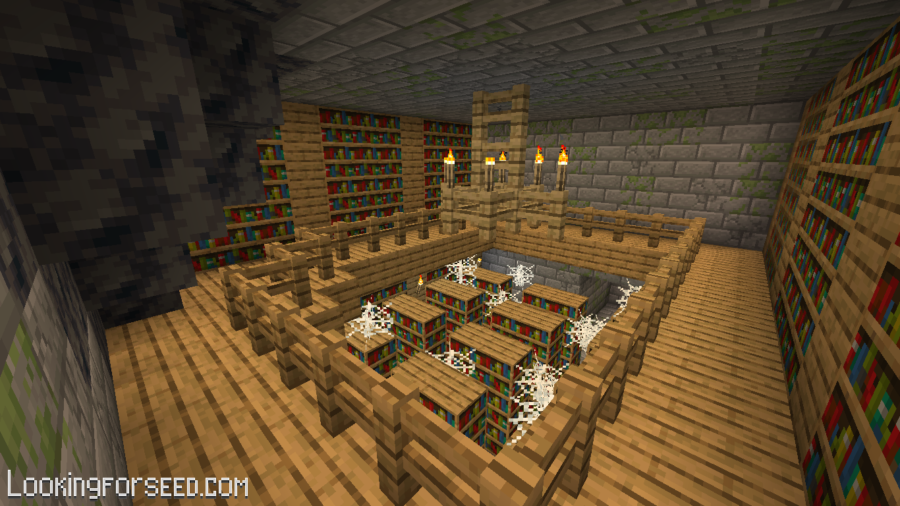 Amethyst Geode inside Stronghold's Library