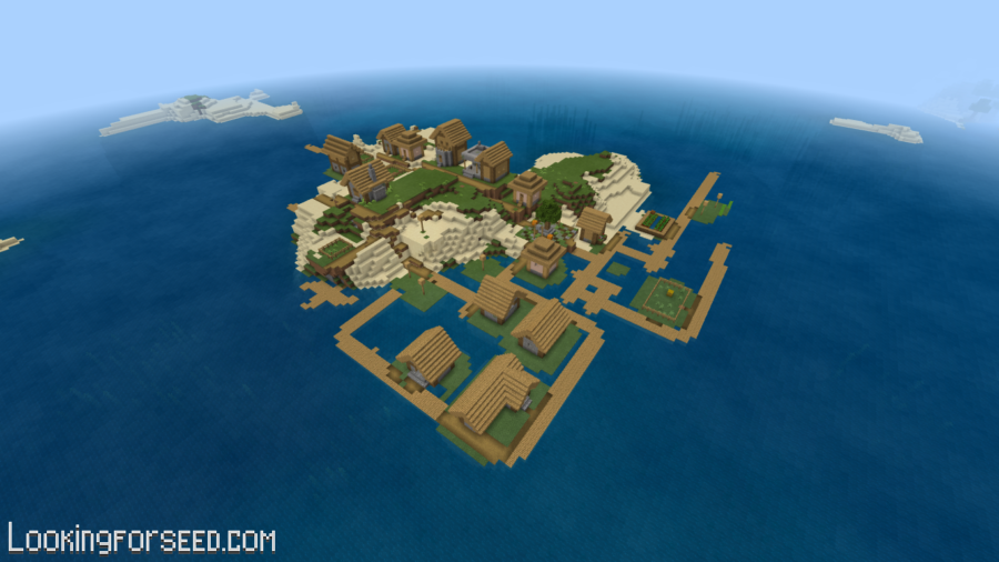 Village on an Island Minecraft