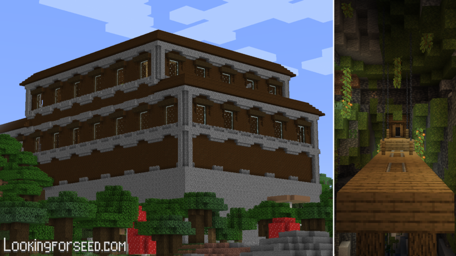 Woodland Mansion and Lush Caves Minecraft Java